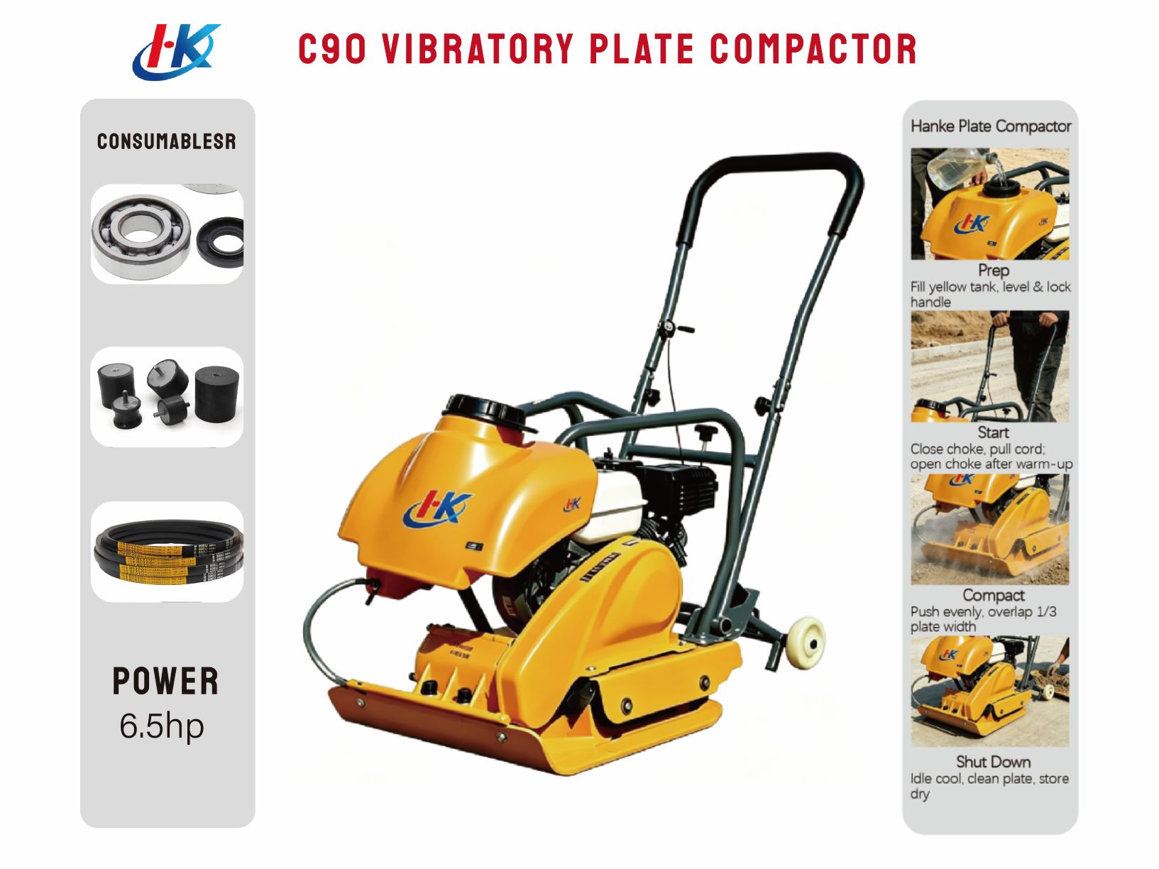 C90 VIBRATORY PLATE COMPACTOR