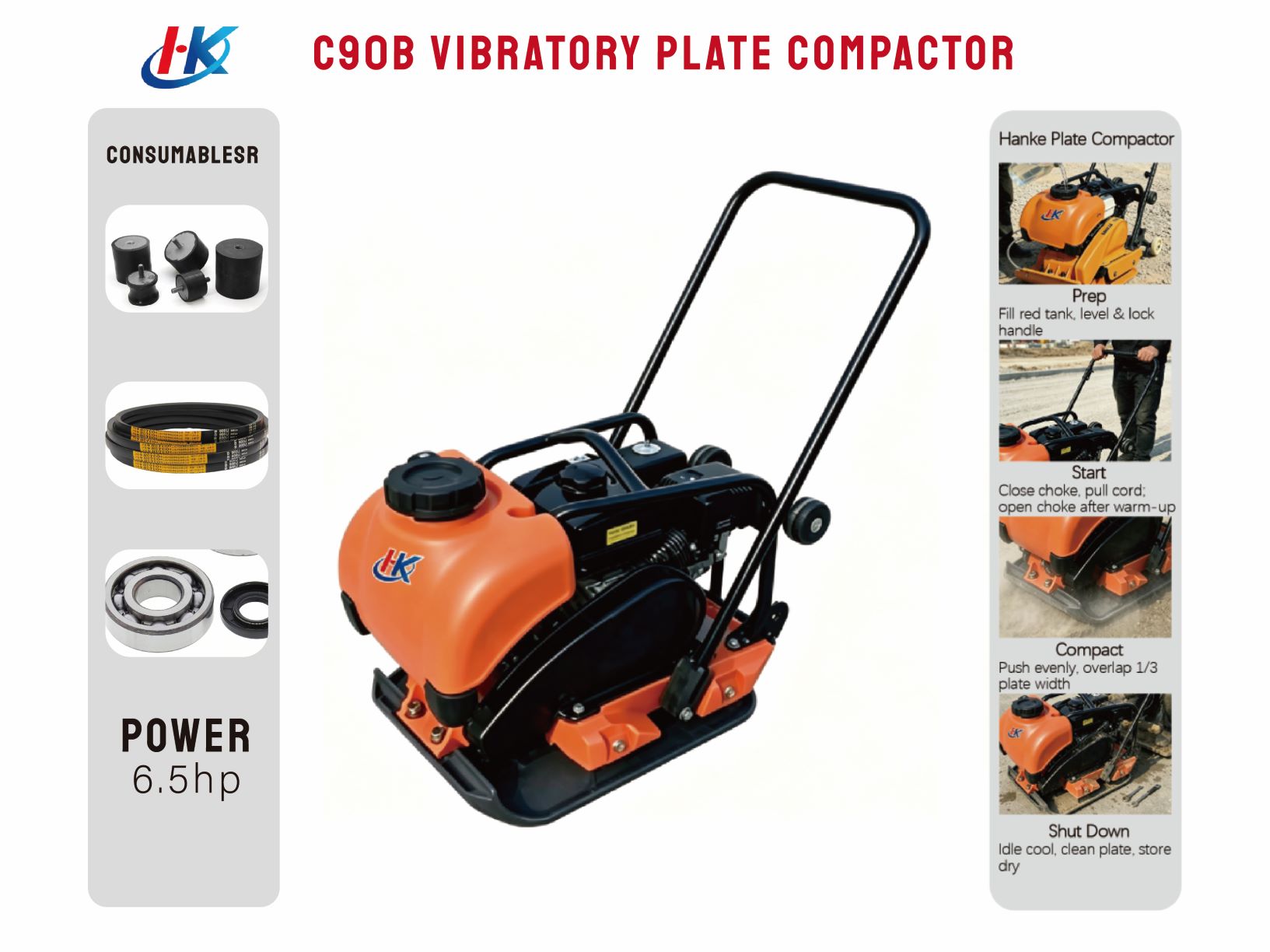 C90b VIBRATORY PLATE COMPACTOR
