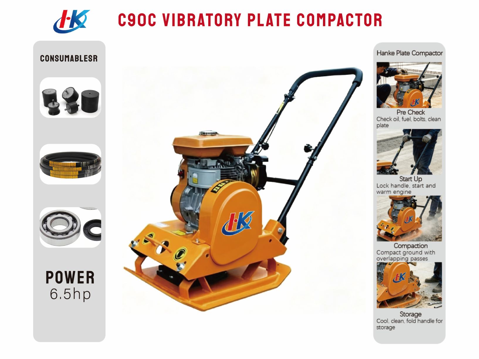 C90c VIBRATORY PLATE COMPACTOR