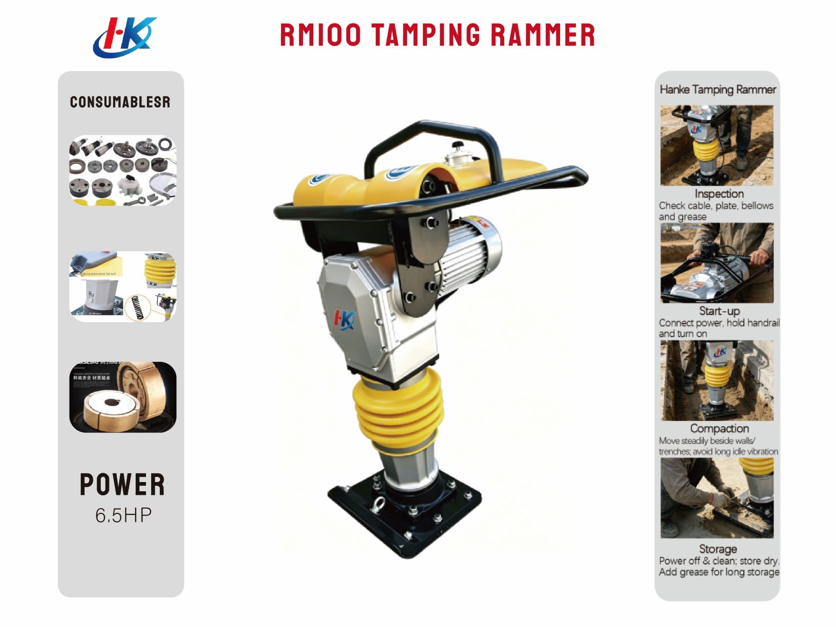 RM100 TAMPING RAMMER