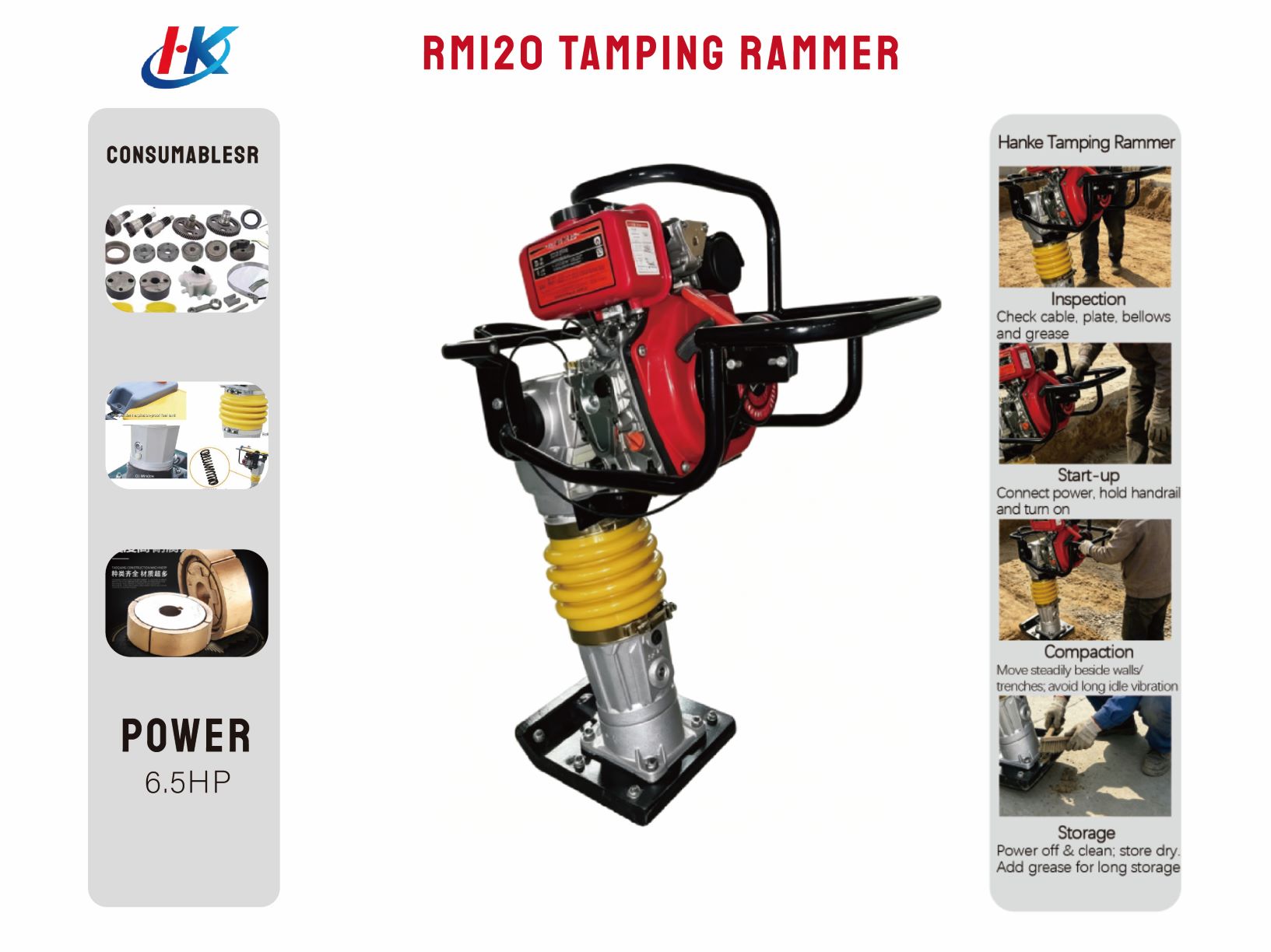 RM120 TAMPING RAMMER