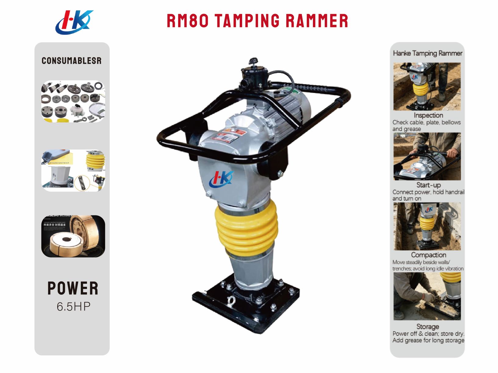 RM80 TAMPING RAMMER