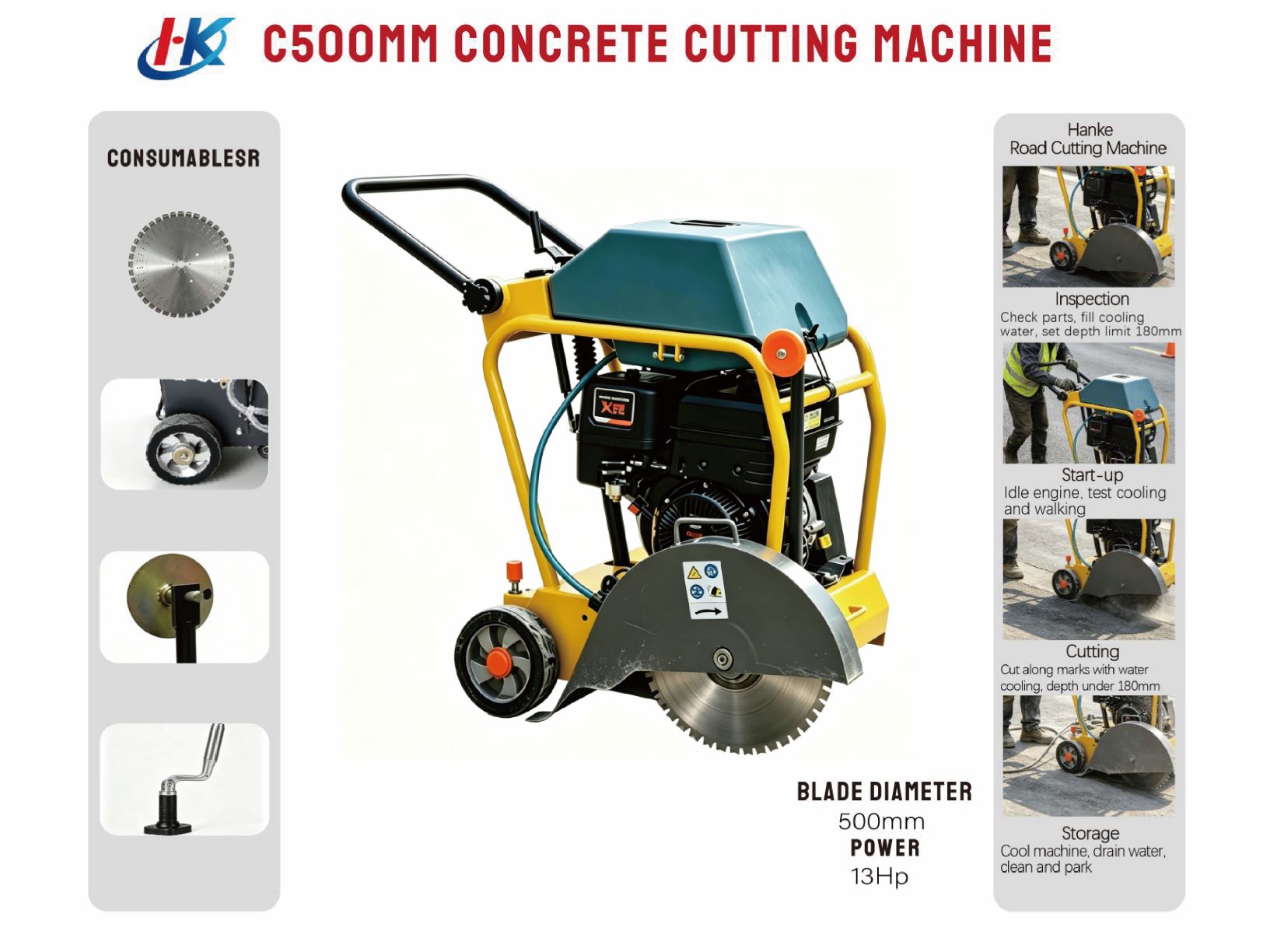 C500mm Concrete Cutting Machine